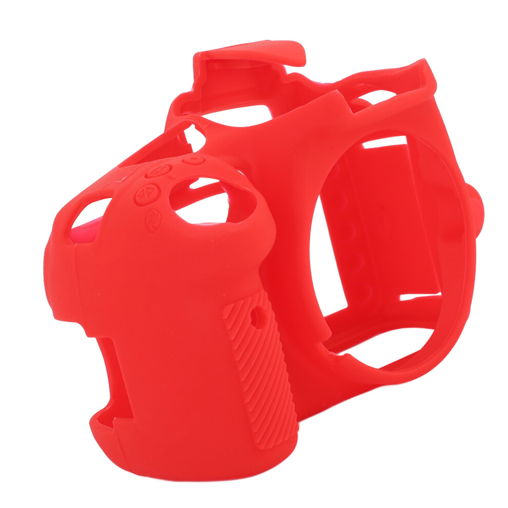 Soft Silicone Camera Case For Nikon D3200 Shockproof & Anti Slip Cover Rouge 8081393513690