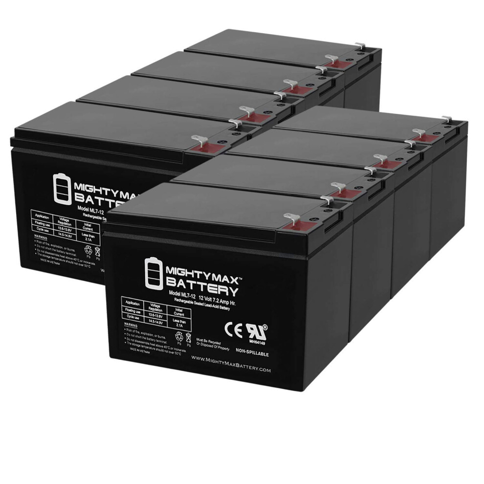 12V 7Ah Sla Battery Replacement For Apc Ups Su700rm 8 Pack Reliable Backup Power 9073542858041