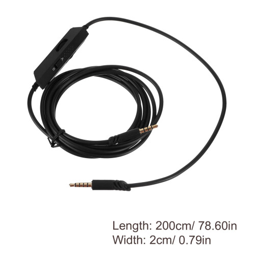 Gaming Headset Audio Cable with Inline Mute Control, Dual Mic Mode, 3.5mm Replacement for Astro Xbox PS4 PC 1