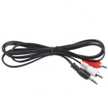 3.5mm Audio Splitter Cable GoldPlated Male to Dual Female Y Adapter for Speakers and Receivers 27cm Black