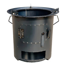 Rocket Stove Efficient Wood Combustion Camping Wood Burning Stove Compact Lightweight for Outdoor Cooking