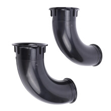 2PCS 90mm ABS Speaker Port Tube Set, Curved Bass Reflex Design for Subwoofer Cabinet DJ PA, Enhanced Bass Response