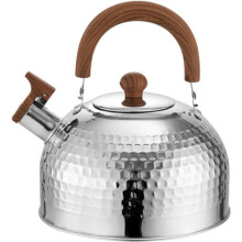 Whistling Tea Kettle 4L Stainless Steel for Stovetop, Loud Whistle, Heat Resistant Handle, Camping and Kitchen