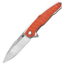 Folding Flipper Knife 4Cr13 Stainless Steel Blade G10 Handle Liner Lock for Camping Survival A4