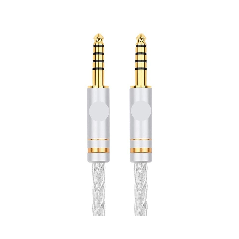 4.4Mm To 4.4Mm Balanced Male To Male Cable, 8 Core Pure Headphone Extension, 300Cm Silver 9330225180371