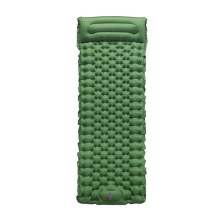 Camping Air Mattress Double Inflatable Sleeping Pad with Builtin Pillow Waterproof Fast Inflate for Outdoor Travel