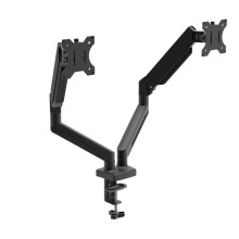 Universal Dual Monitor Arm Mount, Gas Spring Adjustable Desk Mount for 1332 Inch Monitors Black