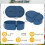 Conjunto de 2 Recipientes de Silicone Reutilizáveis para Lanches com Tampas 3