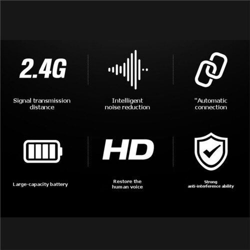 2.4G Wireless Guitar Microphone System Microphone Transmitter and Receiver Professional Stage Performance Sound Pickup 2