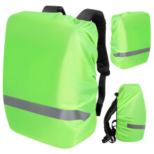 3pcs Waterproof Backpack Cover with Elastic Fit and Reflective Strip for Hiking Camping Outdoor