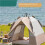 Automatic Camping Tent for 34 People Waterproof UV Resistant Pop Up Tent Quick Setup White 4