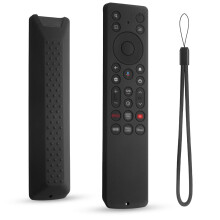 TCL Remote Cover, Silicone Protective Case for RC923A FMB1 RC813A FMB1 2025 QM6K QM7K Remote Black