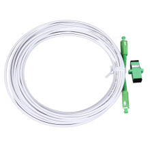 SC APC Fiber Optic Patch Cable 5m, Armored Single Mode Fiber Patch Cord, FTTH, with Flange