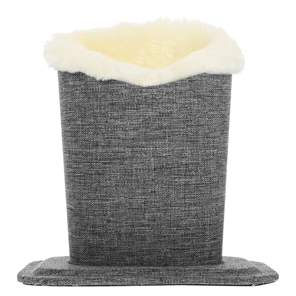 Grey Soft Plush Eyeglasses Holder Stand With ScratchâResistant Lining For Desktop And Nightstand Organizing