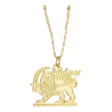 Lioness Pendant Necklace IIranian Culture Craft Of-Gold
