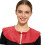 Shoulder Accessory Detachable Faux False Lapel Floral Half-Red 1