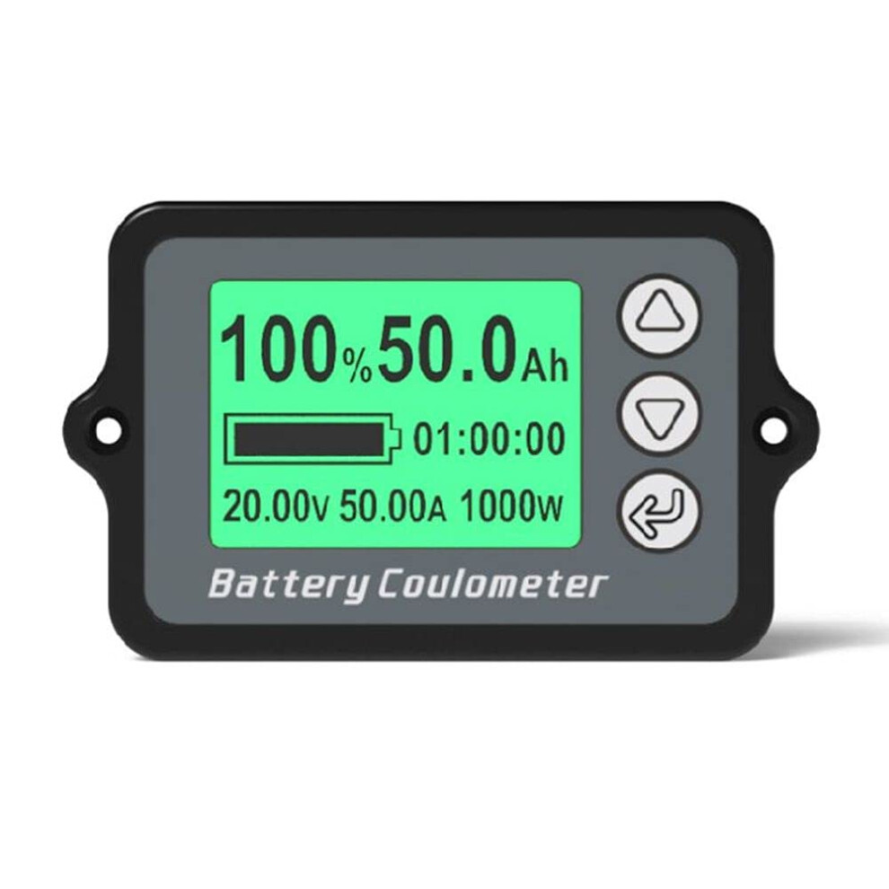 Battery Monitor And Amp Hour Meter Tk15 50/100A Lcd Coulomb Counter For Lithium Capacity Tester 9092120340112