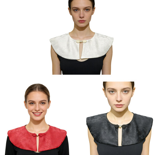 Style Collar Decorative Choker Detachable Collar Costume-White 1