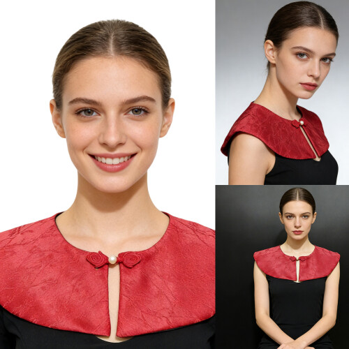 Style Collar Decorative Choker Detachable Collar Costume-White 2
