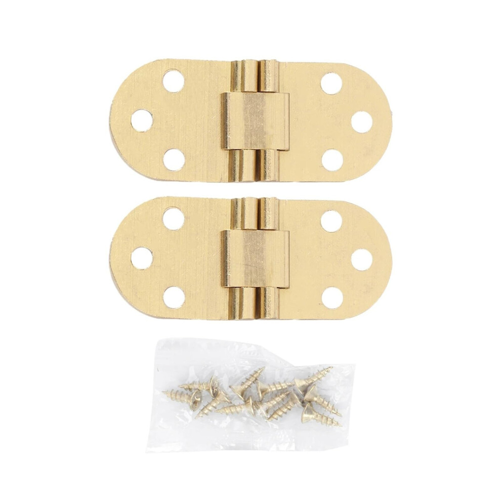 Stainless Steel Self Closing Reversible Door Hinges 2Pcs With Screws For Cabinet Cupboard Drawer 9351714663052