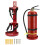 10 lb Fire Extinguisher Bracket 2 Pack, Heavy Duty Metal Frame with Quick Release and Adjustable Straps 2