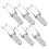 6pcs Spring Loaded Toggle Latch Buckle NickelPlated Iron Hasps for Cabinets Boxes and Toolboxes 1