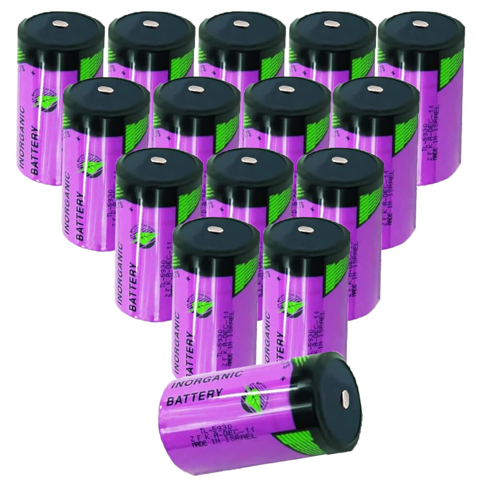 15Pack Tl5930 3.6V Lisocl2 D Size Lithium Battery 19000Mah Long Runtime Power For Tadiran Devices 9092120340495