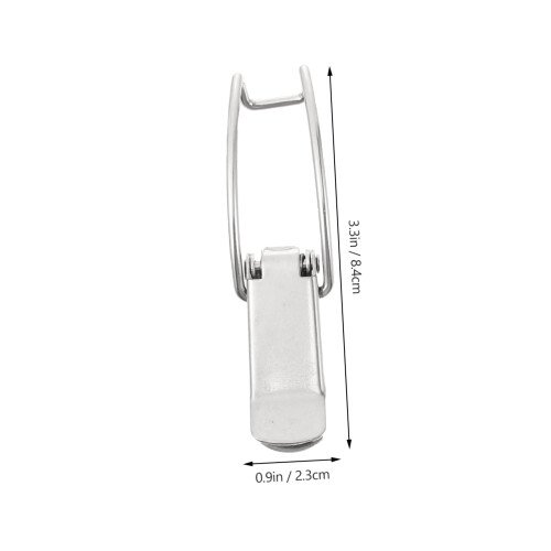 6pcs Spring Loaded Toggle Latch Buckle NickelPlated Iron Hasps for Cabinets Boxes and Toolboxes 1