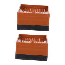 Adjustable Non Slip Furniture Risers for Hardwood Floors, Heavy Duty Bed Lifts for Storage, 2pcs