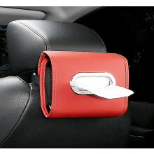 Car Tissue Box Holder, Leather Back Seat Hanging for Honda Ballade 5th7th Gen/Integra 4th5th Gen