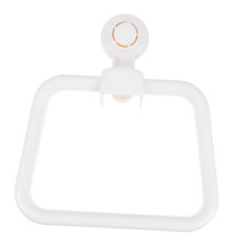 No Drill Towel Holder with Suction Cup, Retractable White Towel Rack for Bathroom Tiles and Glass