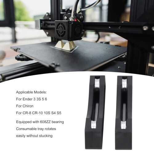608ZZ Bearings 3D Printer Filament Spool Holder Stand, Adjustable ABS Bracket for Smooth Rotation and Easy Installation 2