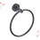 Modern Wall Mounted Towel Ring with Durable Finish, Space Saving Round Holder for Bathroom and Kitchen 2