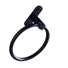 2pcs Aluminum Towel Ring and Hook Set for Bathroom and Kitchen, NoDrill Install, SpaceSaving Design