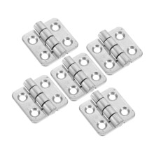 5pcs Soft Close Cabinet Hinges Stainless Steel Flat Opening Design for Kitchen Cupboards