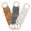 3pcs Macrame Towel Holder Set Handwoven Boho Towel Ring for Bathroom or Kitchen Wall Mount 1
