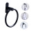2pcs Aluminum Towel Ring and Hook Set for Bathroom and Kitchen, NoDrill Install, SpaceSaving Design 3