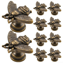 Vintage Alloy Cabinet Knobs Set 10 Pcs Durable Drawer Knobs for Furniture and Wardrobe Decor