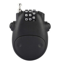 3 Digit Combination Lock Cute Cow Shape Mini ABS Security Code Lock for Pram Stroller Backpack Helmet