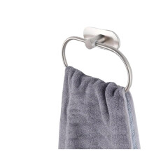 Towel Ring 304 Stainless Steel Bathroom Towel Holder with Hidden Mount, Modern Bsilver Finish