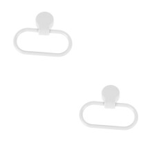 2pcs Self Adhesive Towel Holder Ring No Drilling Towel Rack for Bathroom and Kitchen