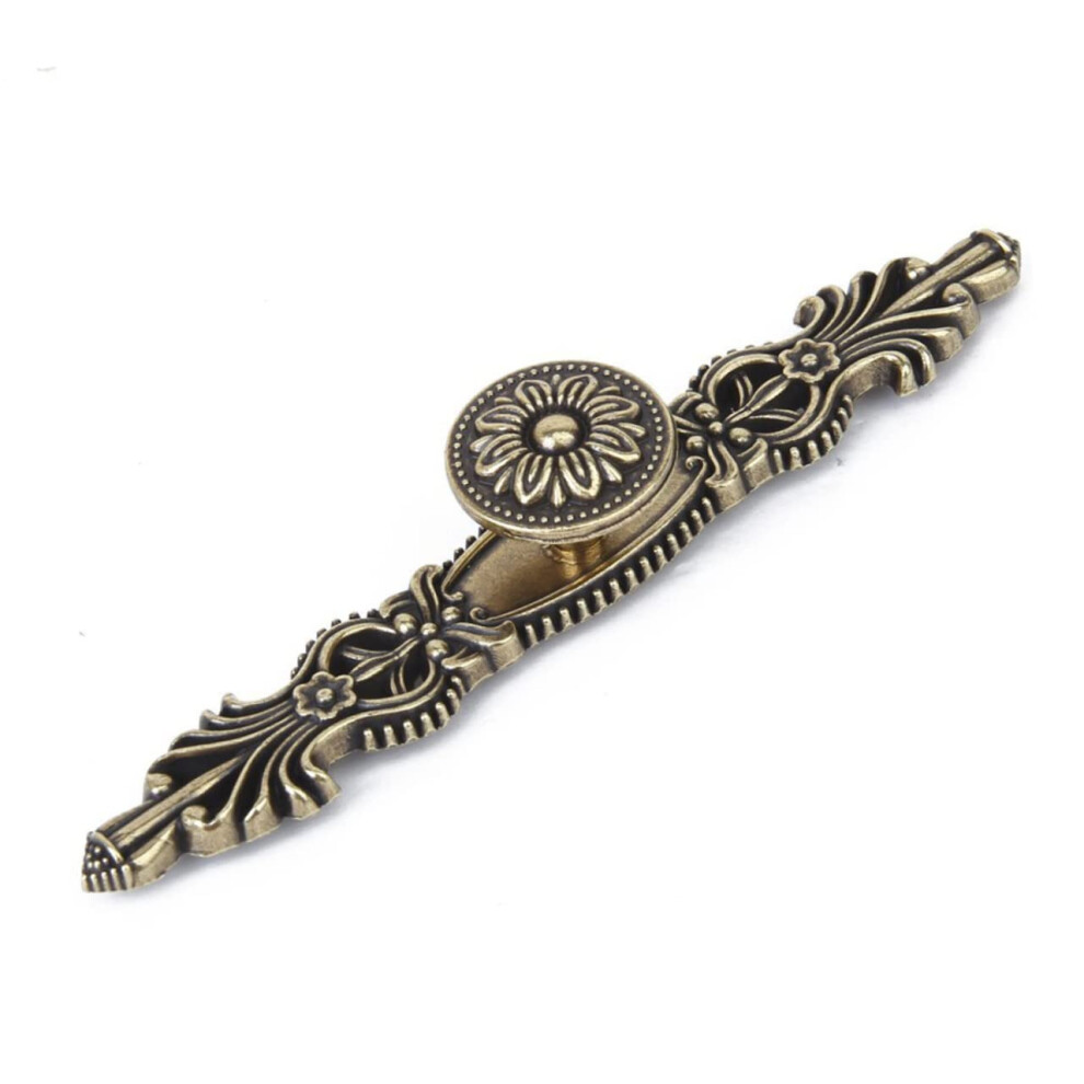 2Pcs Vintage Cabinet Knobs And Antique Drawer Pulls, Durable Zinc Alloy Handles For Kitchen Cabinets 9771547715801