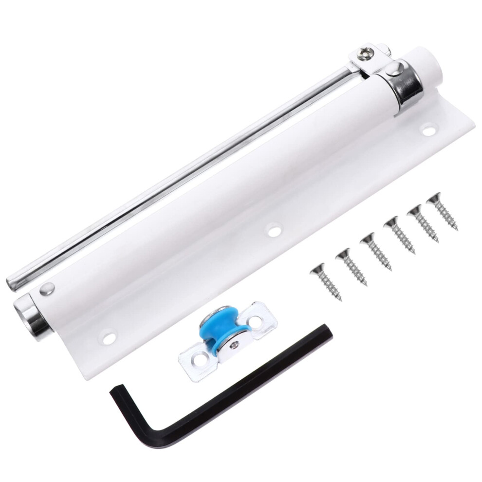 Heavy Duty Hydraulic Door Closer Automatic Closing Adjustable Speed Weatherproof Quiet White Model 9771547715825