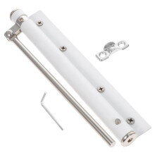 Stainless Steel Automatic Door Closer with Adjustable Tension, Heavy Duty Spring Design for Home Office