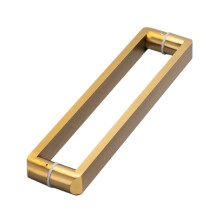 Gold Stainless Steel Barn Door Handle 44cm, Heavy Duty DoubleSided Sliding Door Pull with Weather Resistant Finish