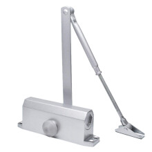Heavy Duty Automatic Door Closer with Adjustable Speed and Noise Reduction, Durable Stainless Steel for Home and Office