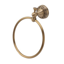 Gold Bathroom Towel Ring Wall Mounted, Round Copper Hand Towel Holder with Smooth Finish (3 Pack)