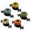 Set of 10 Ceramic Cabinet Knobs Vintage Drawer Pulls with Durable Backplate and Easy Installation 4