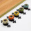 Set of 10 Ceramic Cabinet Knobs Vintage Drawer Pulls with Durable Backplate and Easy Installation 5