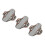 3pcs Type 2 Graphene Cotton Washable Pads 3